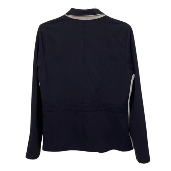 Peace of Cloth Black Full Zip Jacket Womens Size Medium Minimalist Travel Work - Picture 5 of 11